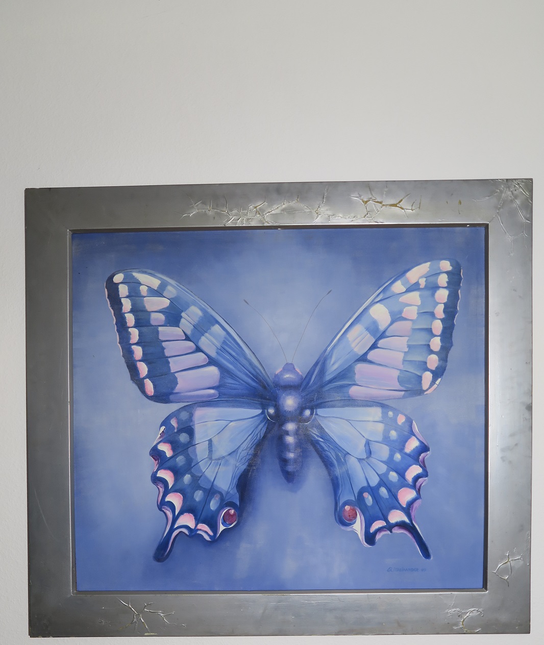 Schmetterling mit Rahmen kaufen format 110x95cm