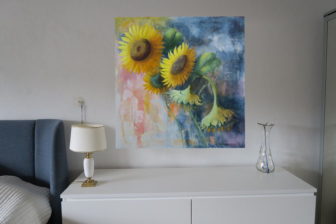 Sonnenblumen Bilder und Gemälde in Oel kaufen
