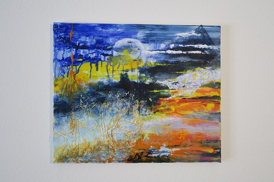 Sanfte Nacht Sommerbild Landschafts Bild kaufen
