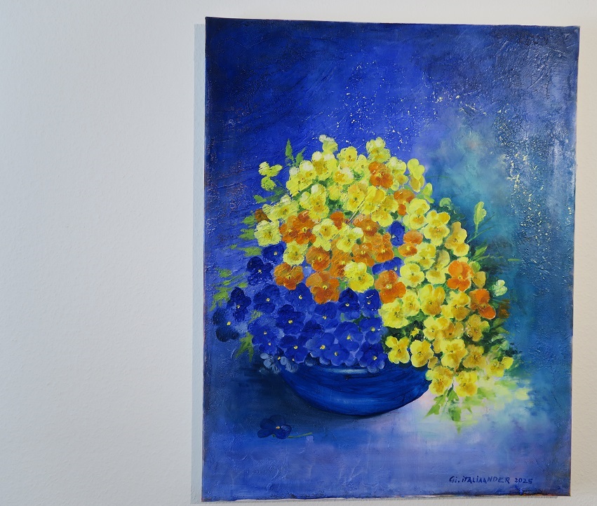 Verborgene Schönheit Viola Sommerbild Blumen Bild kaufen
