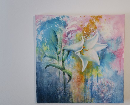 Lilie weiß Lilium rialto Bild kaufen