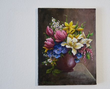Stilleben, Blumenmix, Omas Traum Bild kaufen